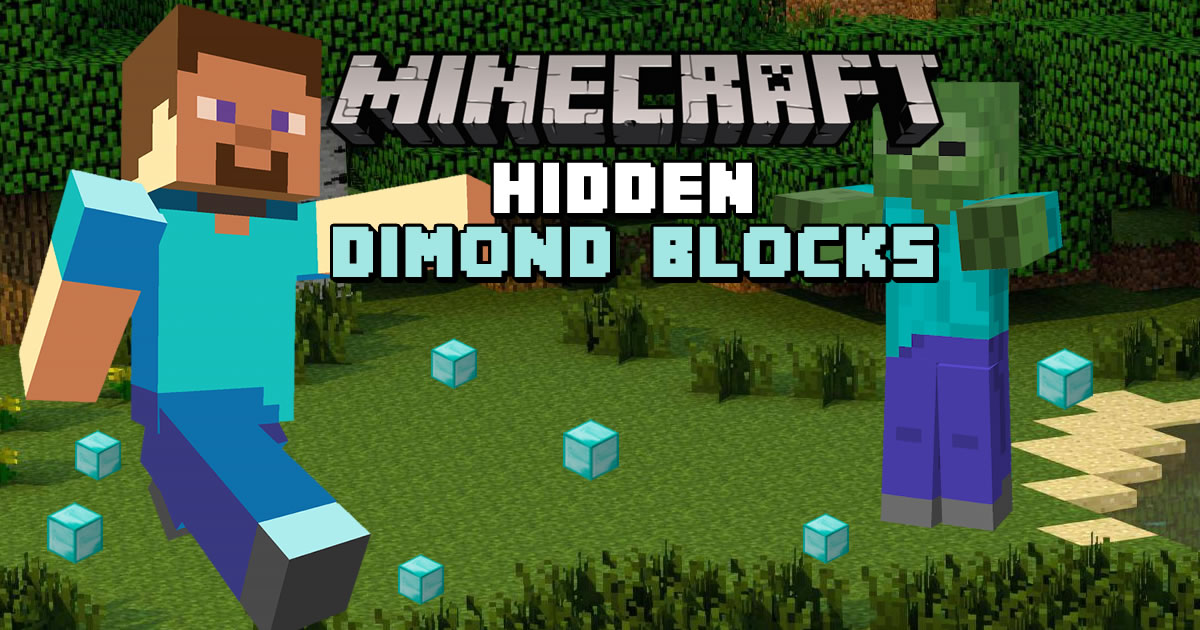 Minecraft Hidden Diamond Blocks - Minecraft 隱藏的鑽石塊