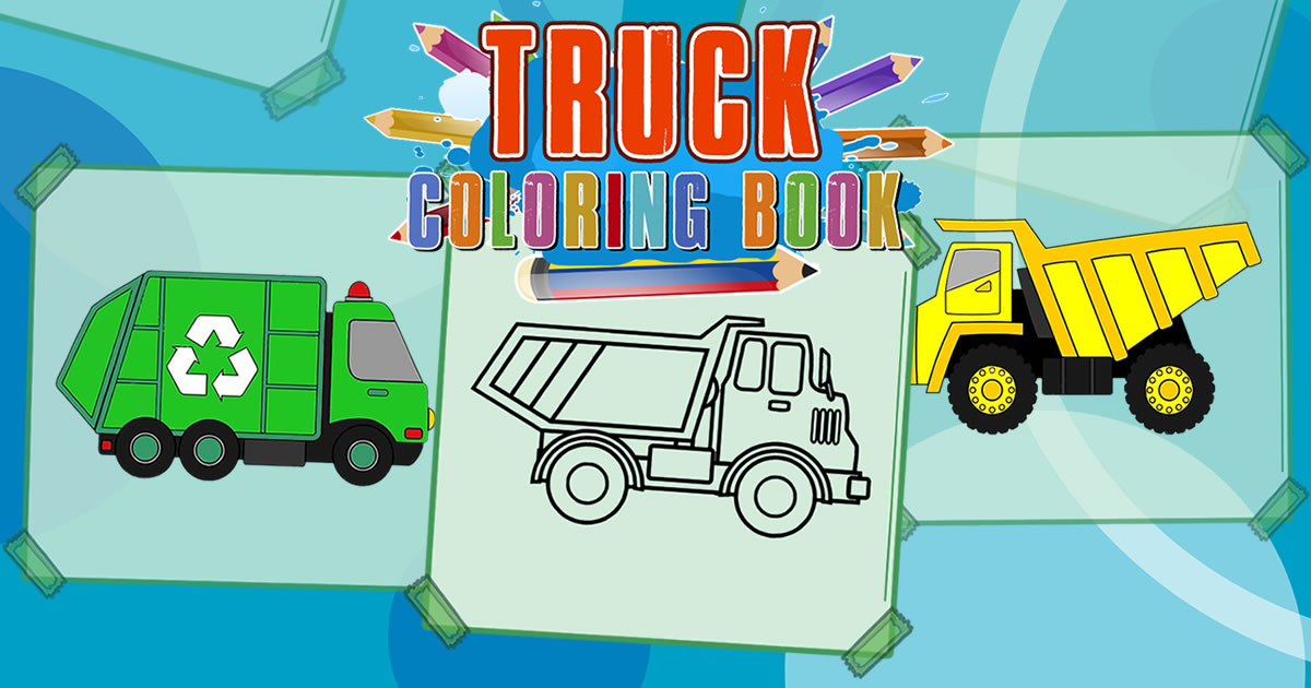 Truck Coloring Book - 卡車圖畫書