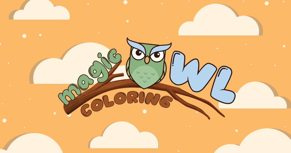 Magic Owl Coloring - 魔法貓頭鷹著色