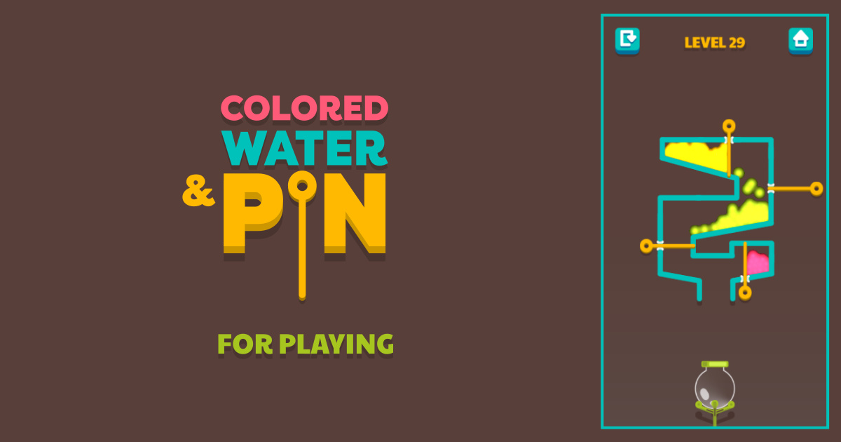 Colored Water & Pin - 彩色水和別針