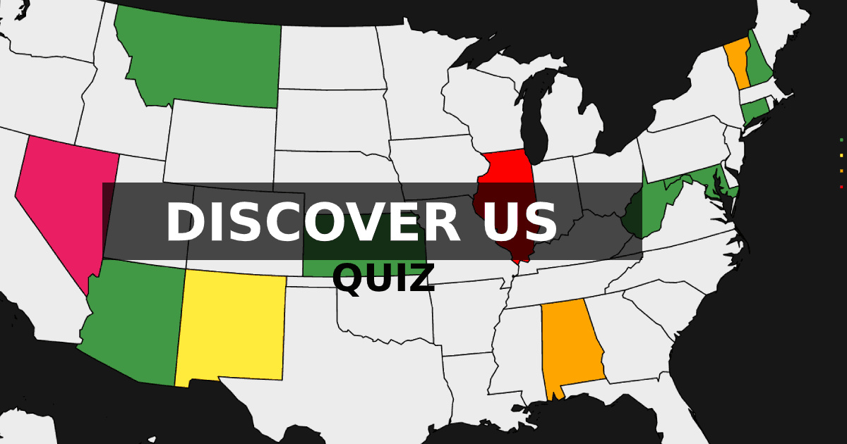 Location of United States countries | Quiz - 美國國家/地區的位置 |測驗
