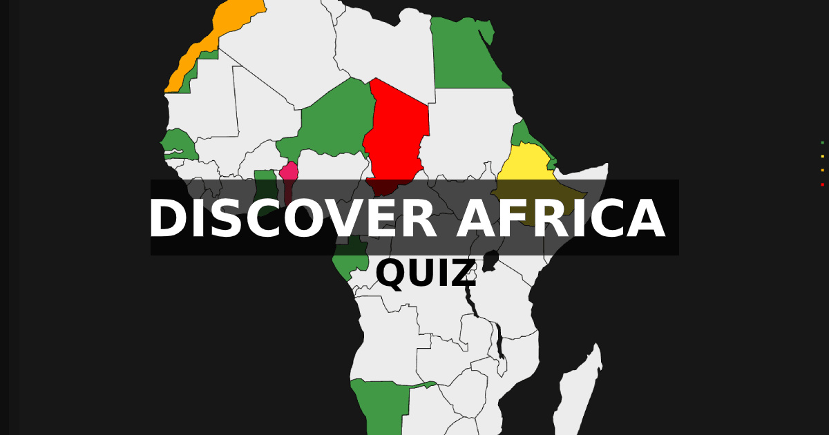 Location of African countries | Quiz - 非洲國家的位置|測驗