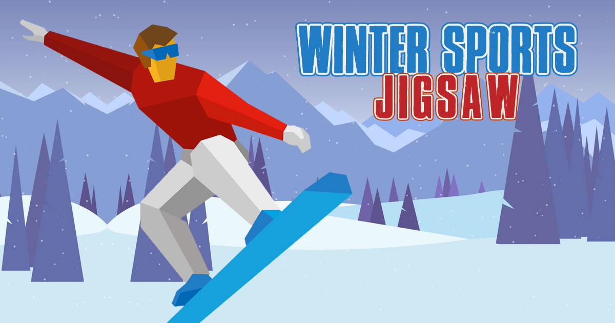 Winter Sports Jigsaw - 冬季運動拼圖