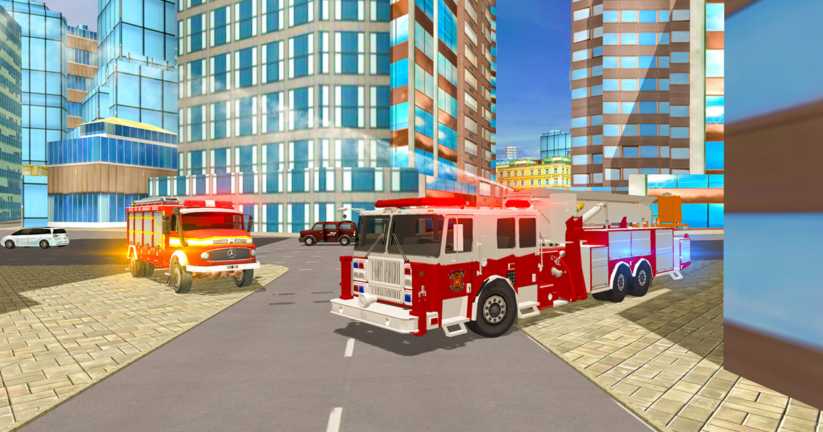 Fire City Truck Rescue Driving Simulator - 火城卡車救援駕駛模擬器