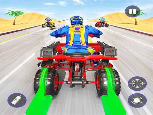 Quad Bike Traffic Shooting Games 2020: Bike Games - 2020 年四輪摩托車交通射擊遊戲：自行車遊戲