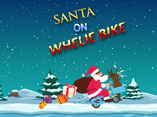 Santa On Wheelie Bike - 聖誕老人騎自行車