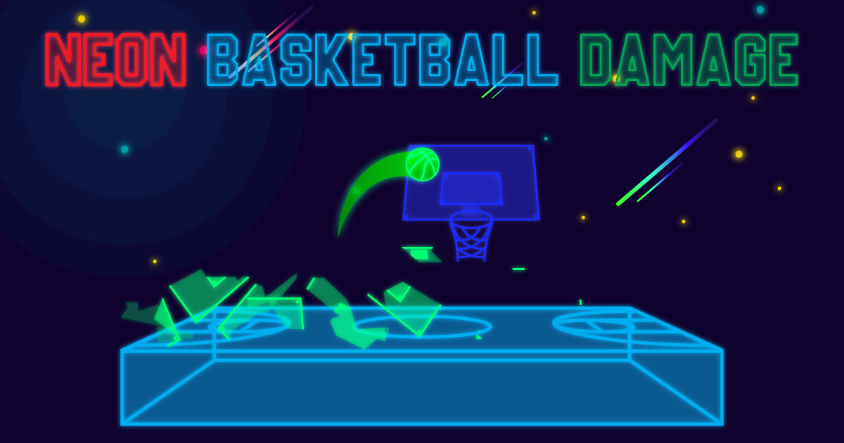 Neon Basketball Damage - Neon Basketball Damage